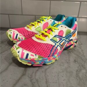ASICS women’s gel noose tr17 Pink Neon Multi-Color Athletic Sneakers
